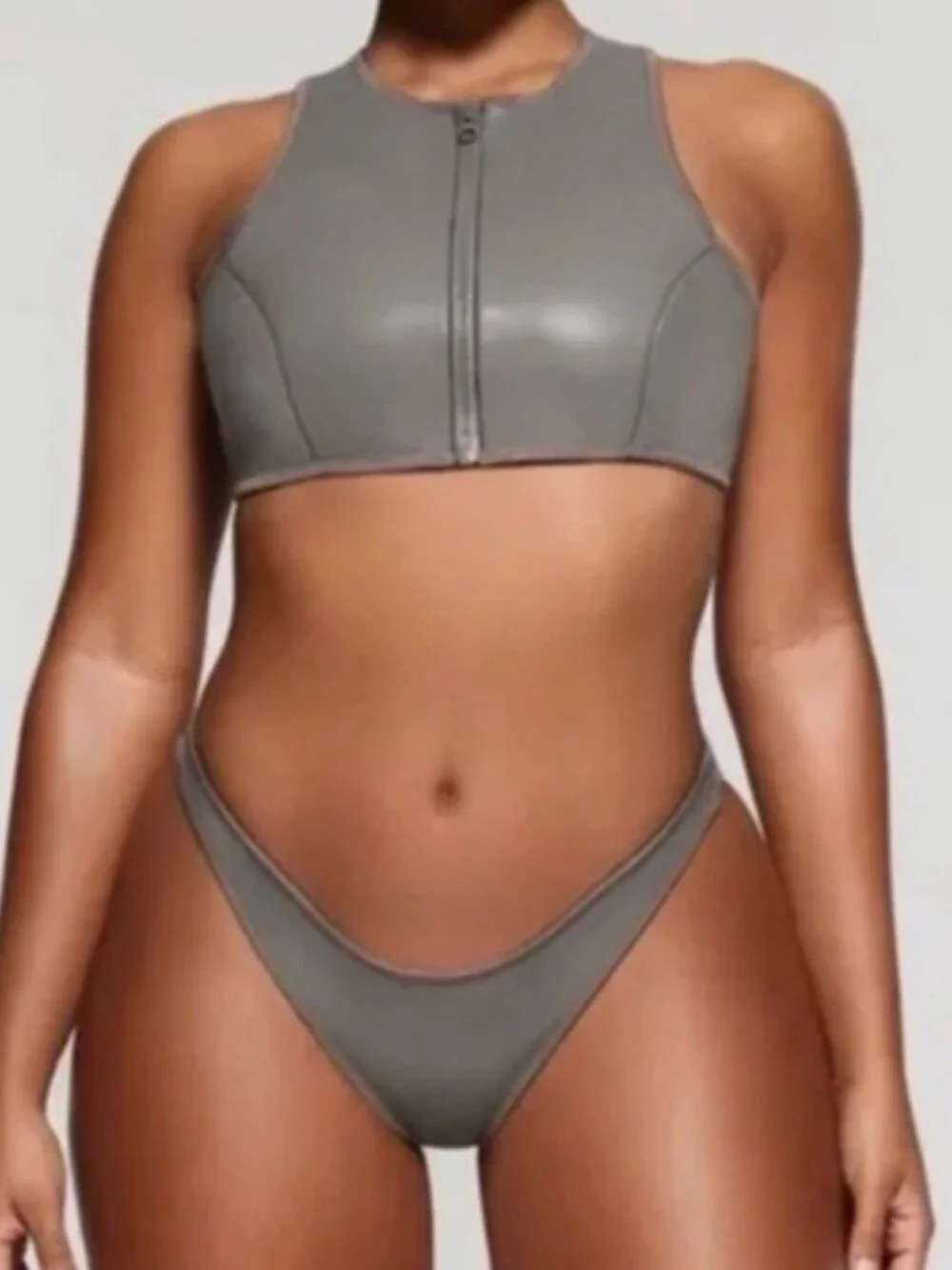 New! Skims Rubberized Scuba Swim Tanga Bikini Bottom Size XXS